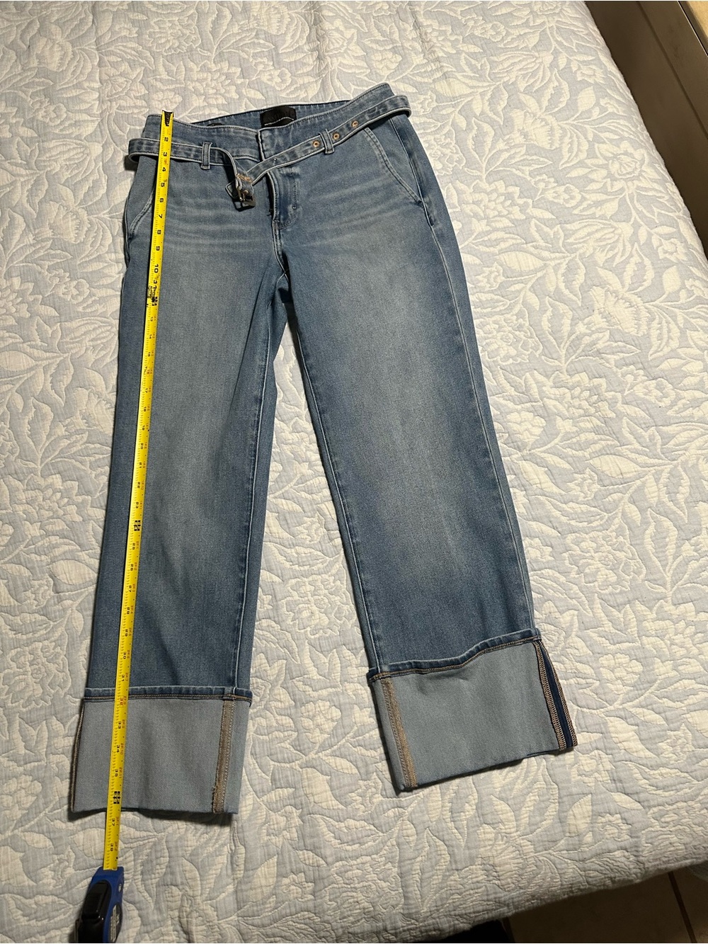 White House Black Market Wide Cuff Jeans